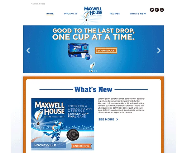 Kraft Heinz website design
