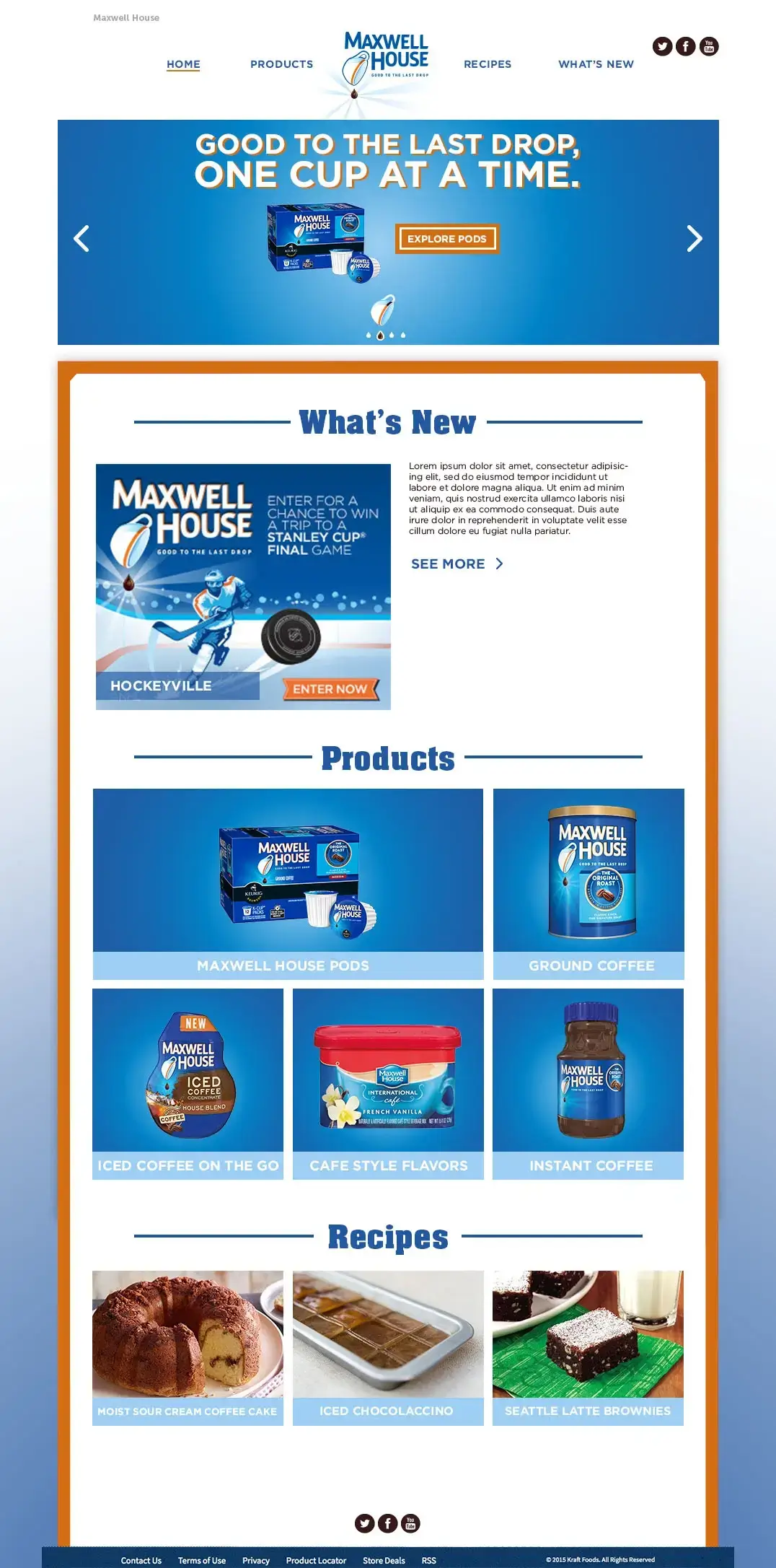 Screenshot 1 of website for Kraft-Heinz