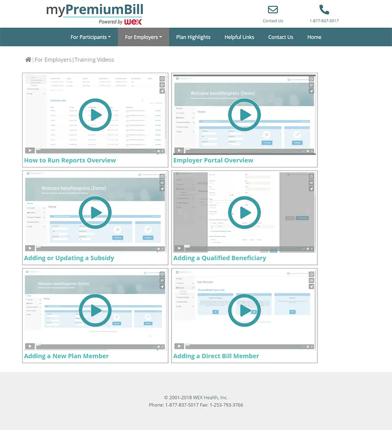 Screenshot 2 of website for My Premium Bill