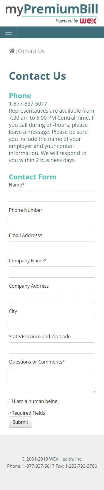 Screenshot 6 of website for My Premium Bill