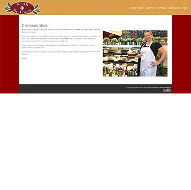 Screenshot 2 of the website for North Mr. Pizza