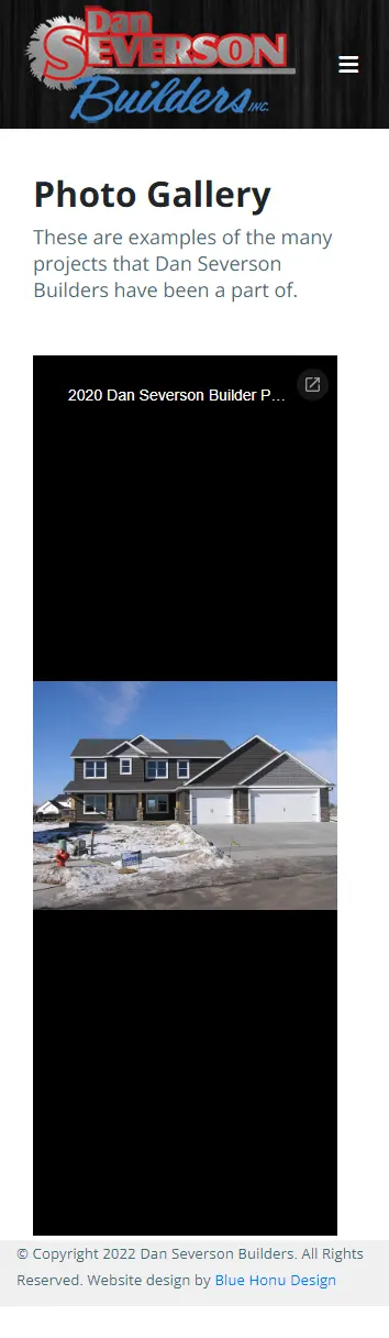 Screenshot 5 of the website for Dan Severson Builders